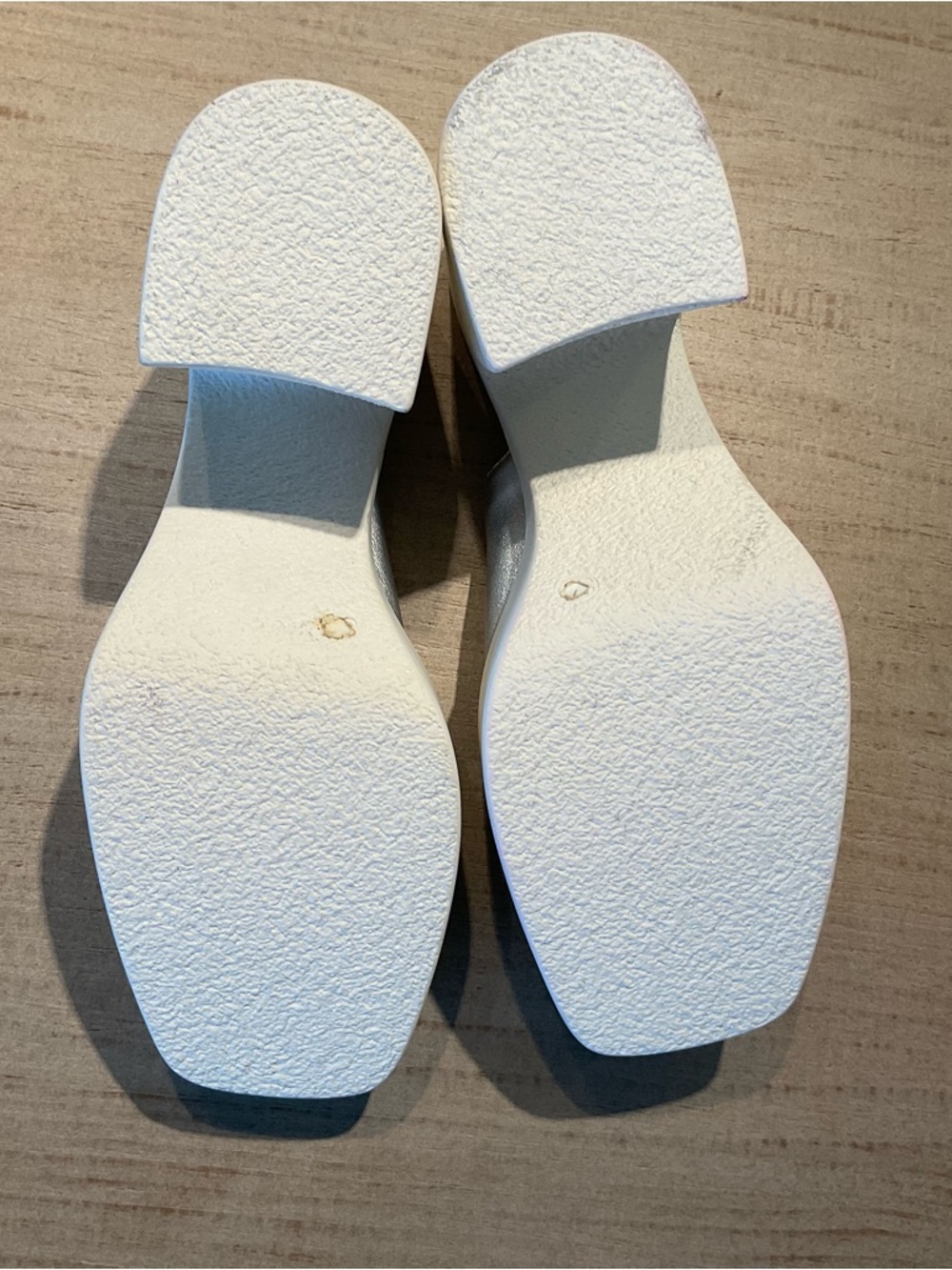 Free People Zoe Platform Leather Slide Sandal Silver - Picture 8 of 8